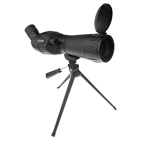 Zoom Adjustable Monocular Telescope Mono Spotting Scope with Tripod for Traveling Hiking Camping Open-air Activities Black