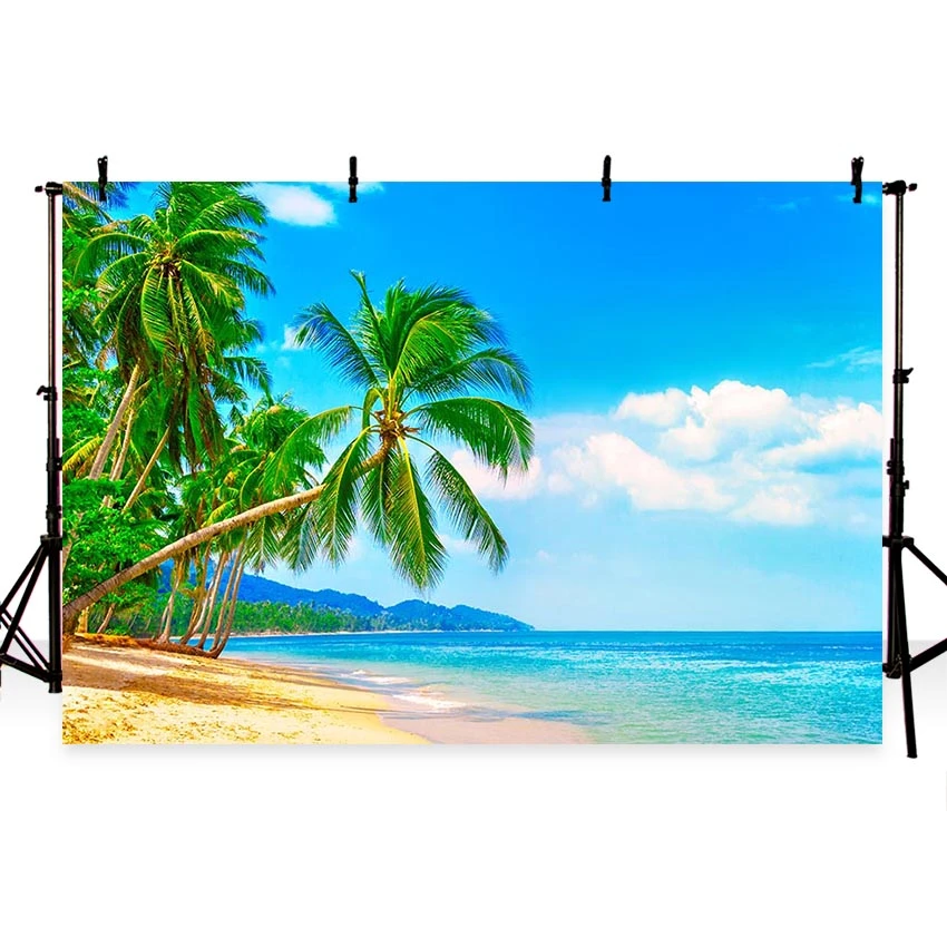 Mehofoto Musim Panas Tema Vinyl Fotografi Latar Belakang Pantai Ocen Pohon Kelapa Pulau Solarium Anak Anak Latar Belakang G 503 Background Aliexpress