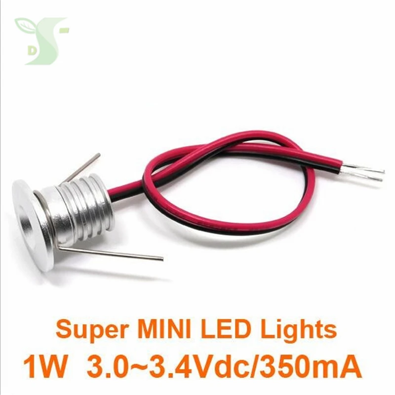 

DC 3-3.5V 1W Mini Led Spot Lamp D20 H19mm 1 watt Bed Room Ceiling Lighting CE RoHS Cabinet and Stair 60/100 Deg Spot Light