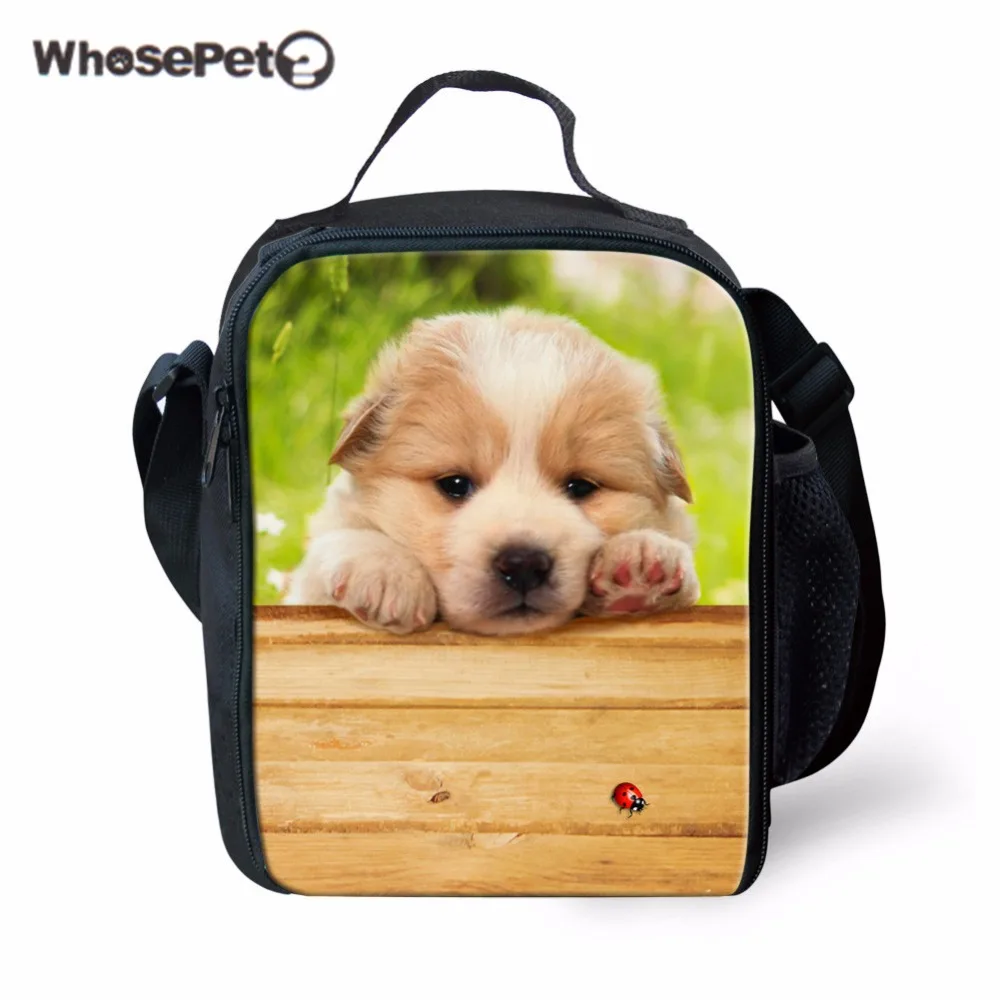 WHOSEPET Travel Portable Insulated Food Bags for Boys Girls Lunch Bags Kids Spring Tour Picnic Bags Handbag 3D Dogs Printing Bag boys-lunch-bag : image WHOSEPET Travel Portable Insulated Food Bags for Boys Girls Lunch Bags Kids Spring Tour Picnic Bags Handbag 3D Dogs Printing Bag boys-lunch-bag