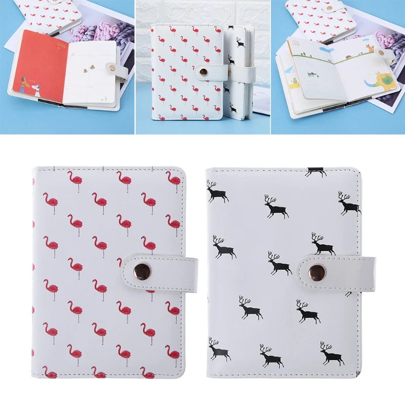 

Flamingo Deer Notebook Diary Note Book Leather Cover Daily Planner Stationery