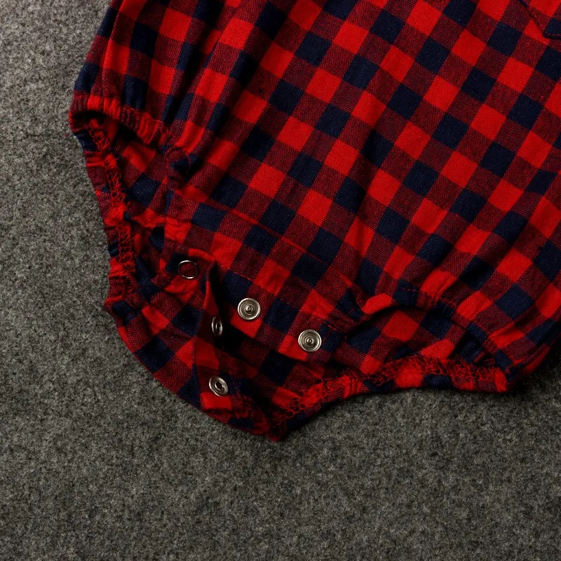 Baby Boy's colthing set Newborn colthing set T-shirt + jeans Infant rompers Turn Down Collar Gentleman Tie Red Lattice costumes (3)