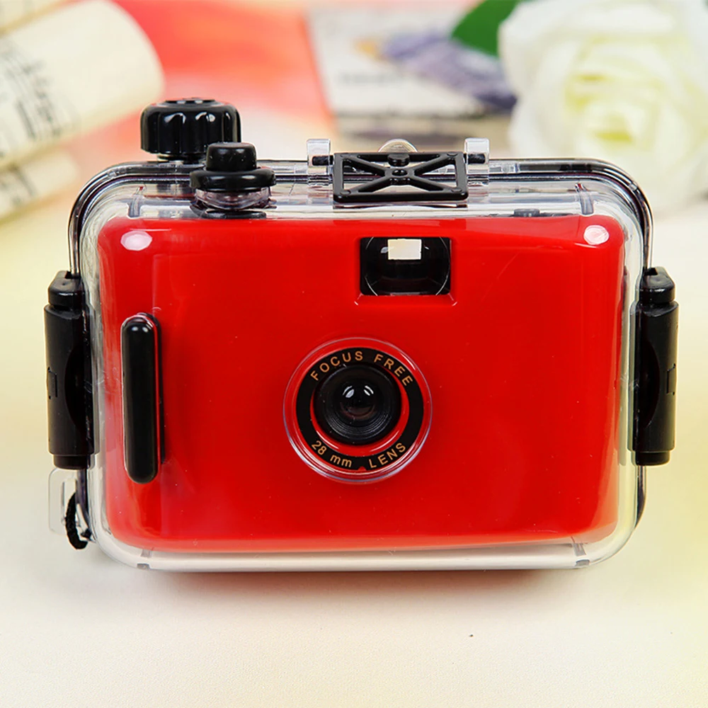 Children's Camera Film Camera LOMO Camara Waterproof and Shockproof(no Battery Required) Kid Camera - Цвет: Red