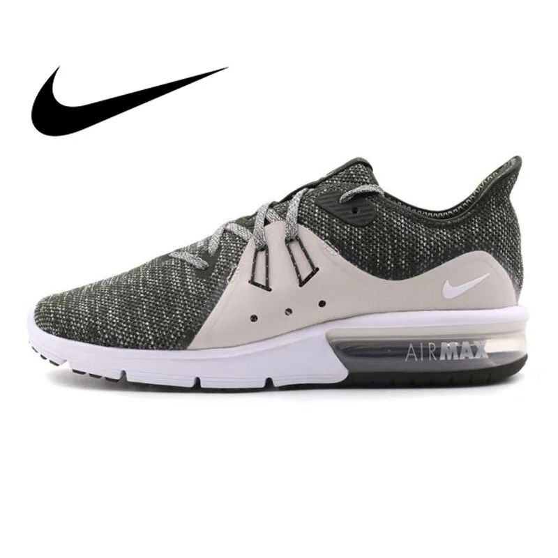 

Original 2018 NIKE Air Max Sequent 3 Men's Running Shoes Cushioning Lace-up Wear Resistant Breathable Sports Sneakers 921694