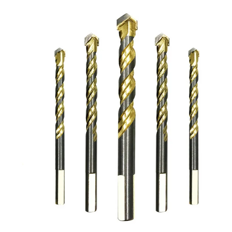 4Pcs 6 8 10 12mm Multifunctional Glass Drill Bit Twist Spade Drill