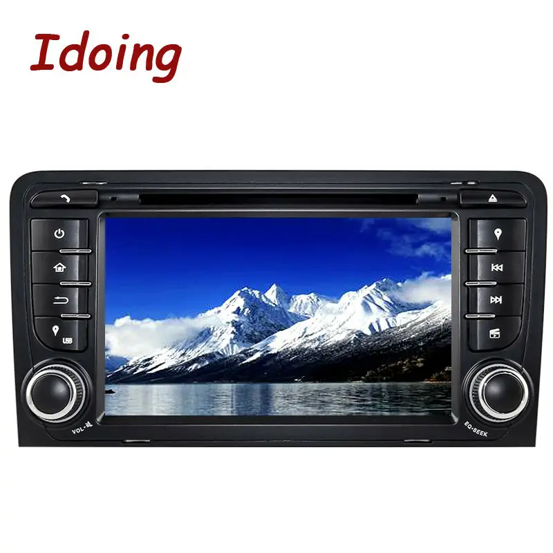 Top Idoing Car DVD Player2Din Steering Wheel For Audi A3 Multimedia Video Head Device Stereo Android7.1 Navigation Free Map WiFi 3G 3