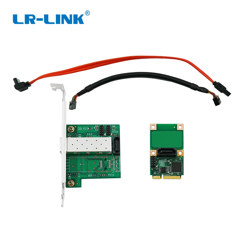 LR-LINK LRES2204PF-SFP Mini PCI-express Gigabit Ethernet 1XSFP контроллер сетевой карты NIC Intel I210