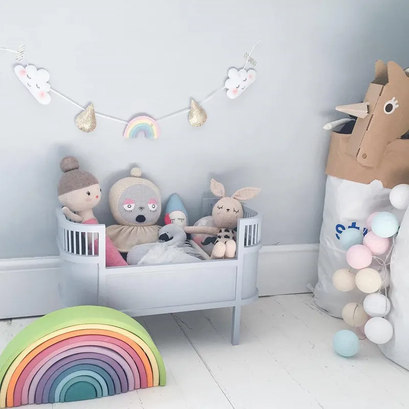 INS скандинавские Радужные облака для новорожденных Детская кроватка Декор для комнаты реквизит для фотосъемки украшение для детской спальни успокаивающие игрушки