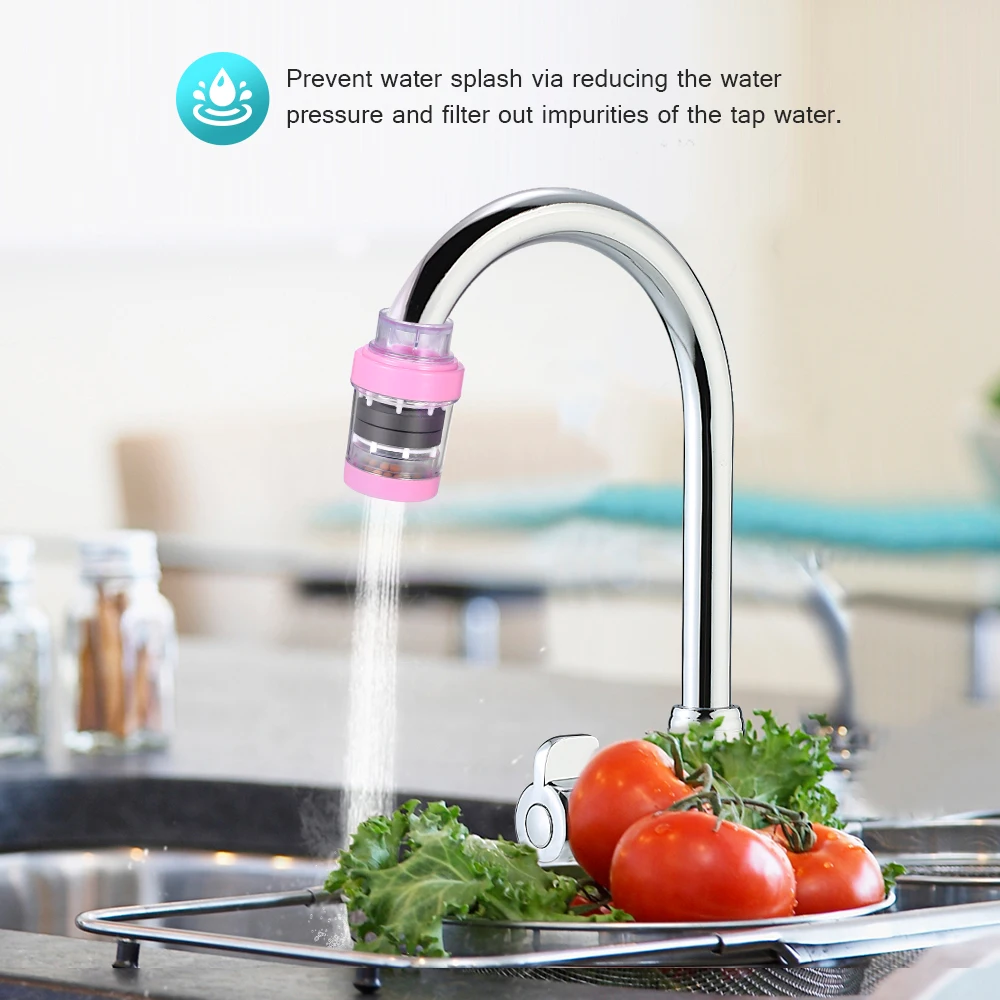 Portable Household Kitchen Water Faucet Purifier Medical Stone Magnetized Water Strainer Handy Kitchen Faucet Strainer