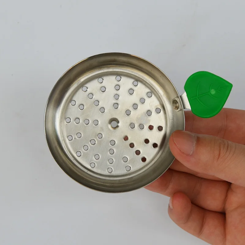 1 Pcs Shisha Hookah Charcoal Metal Screen Apple Leaf Shaped Silicone Handle Narguile Water Smoking Accessories hookah accessories