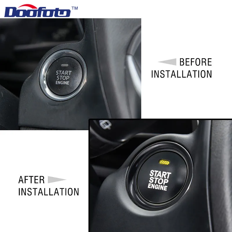 Крышки кнопки запуска двигателя Doofoto для Mazda 3 BM 6 GJ1 GL Axela CX 4 CX4 автомобильный