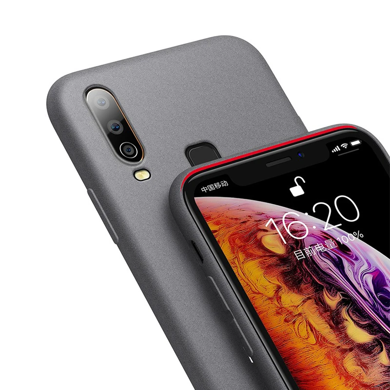

Sandstone Silicone Soft Fitted Case for VIVO Y17 Y15 Y12 Matte TPU Full Body Protective Cover Glass Friendly