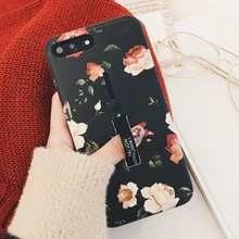 Цветок для iPhone 6 Plus 8 плюс 7 Plus кольцо, подставка-держатель мягкого кремния ТПУ телефон чехлы для iPhone X 8 7 6 6s плюс Чехол i7