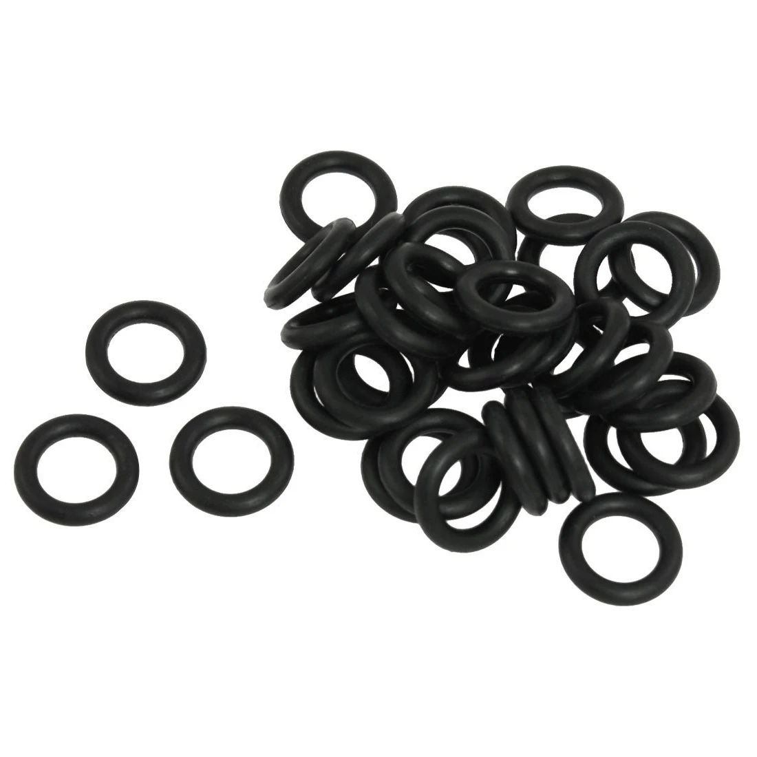 16 mm x 3 mm Black Nitrile Rubber O Ring NBR Seals Gaskets 50 pcsin