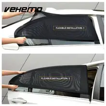 2 uds cubierta para la ventana del coche parasol cortina visera de protección UV par Visor malla Solar Mosquito protección contra el polvo cubiertas de coche