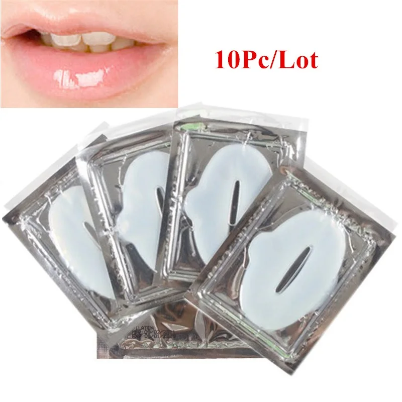 

10Pcs Enhancer Lip Mask Crystal Collagen Lips Mask Care Pads Lip Scrub Anti Wrinkle Moisturizing Lip Care Beauty Comsmetic