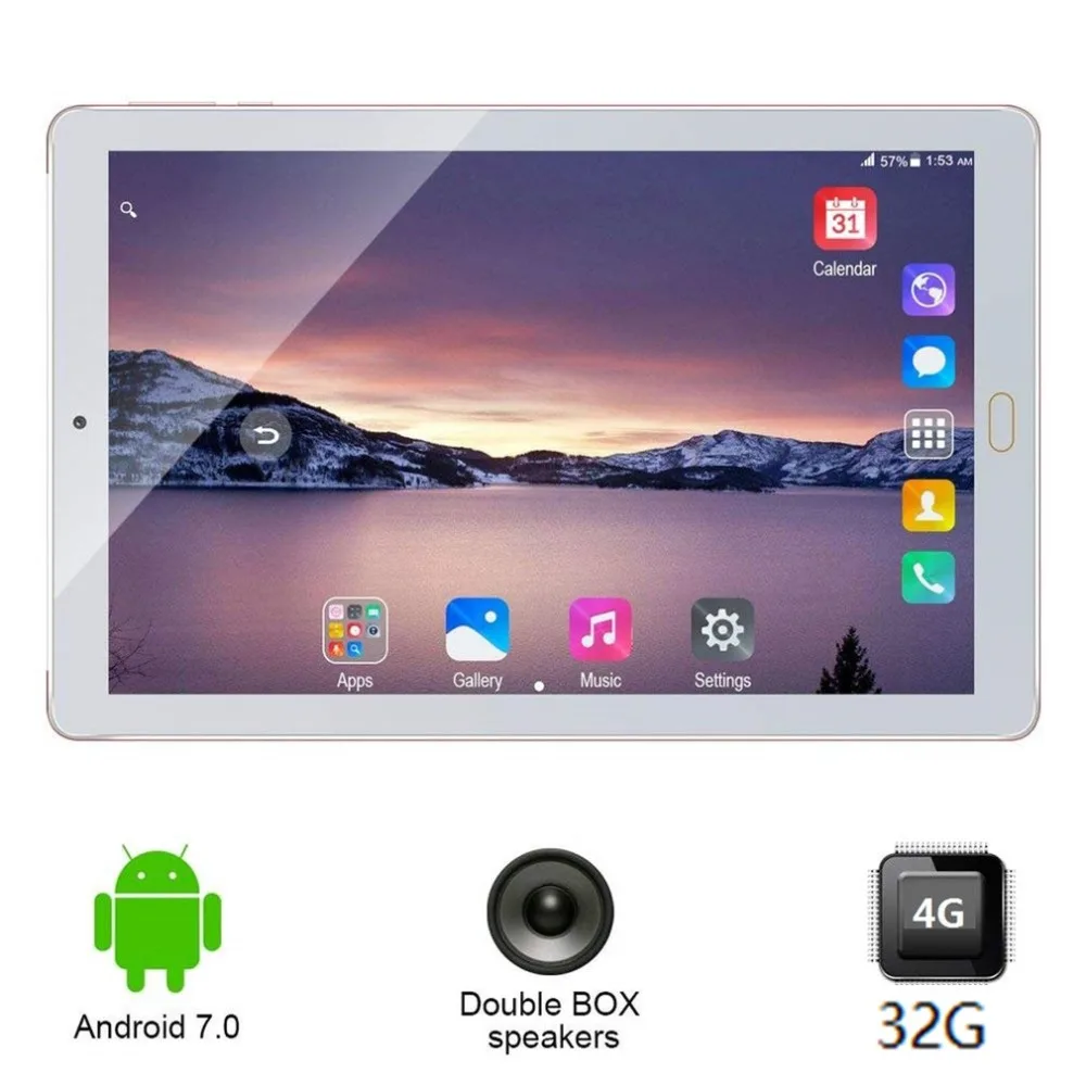 

New 10.1 inch tablets PC Original 3G Phone Call Android 7.0 tablet Quad Core 32GB 8000mAh dual camera Tablet support TF card OTG
