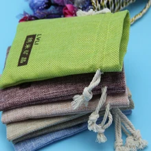 100 шт/партия CBRL джутовые сумки, Холщовый мешочек, льняной мешочек для аксессуаров/Ipone 5c, различные цвета, размер на заказ