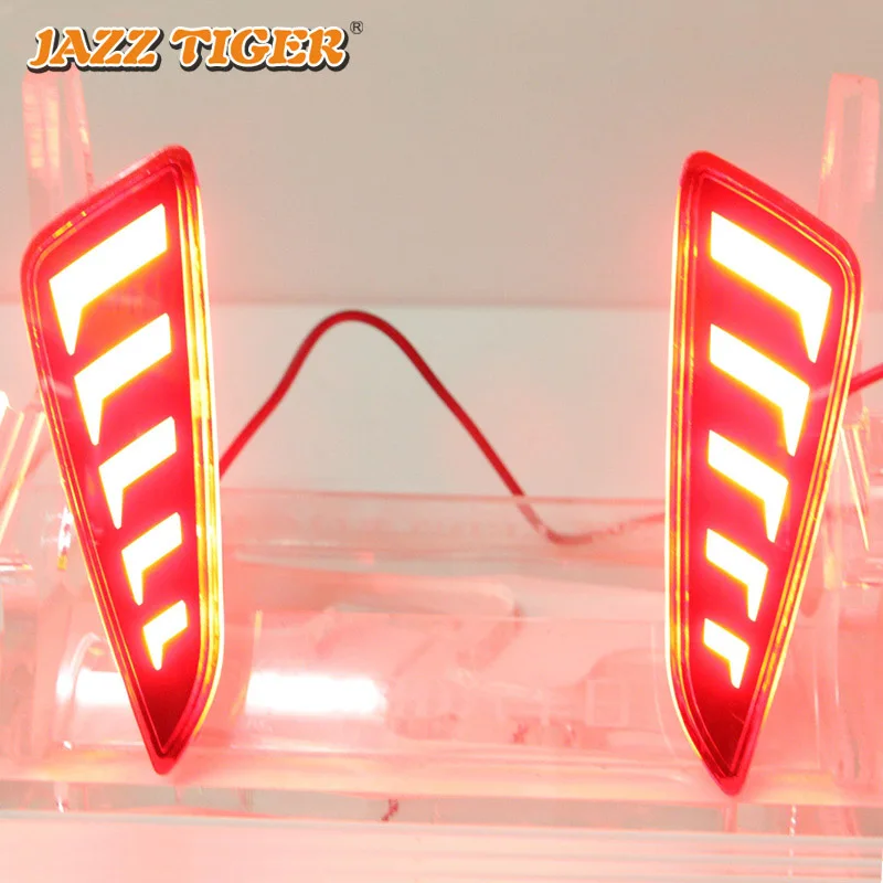 JAZZ TIGER 2 шт. Автомобильный светодиодный задний противотуманный фонарь тормозной