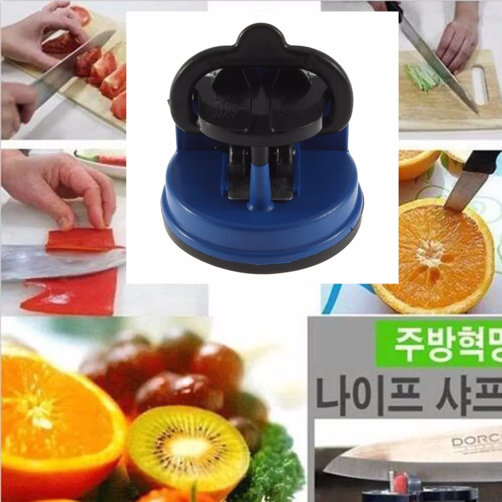 

2018 New Arrival 2 Colors Scissors Grinder Secure Knife Sharpener Suction Chef Pad Kitchen Sharpening Tool Free Drop Shipping