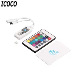ICOCO мини светодио дный Wi-Fi RGB led управление Лер DC5-28V 144 Вт Мини wifi + IR 24 клавиши дистанционное управление Лер для RGB светодиодные ленты смартфон