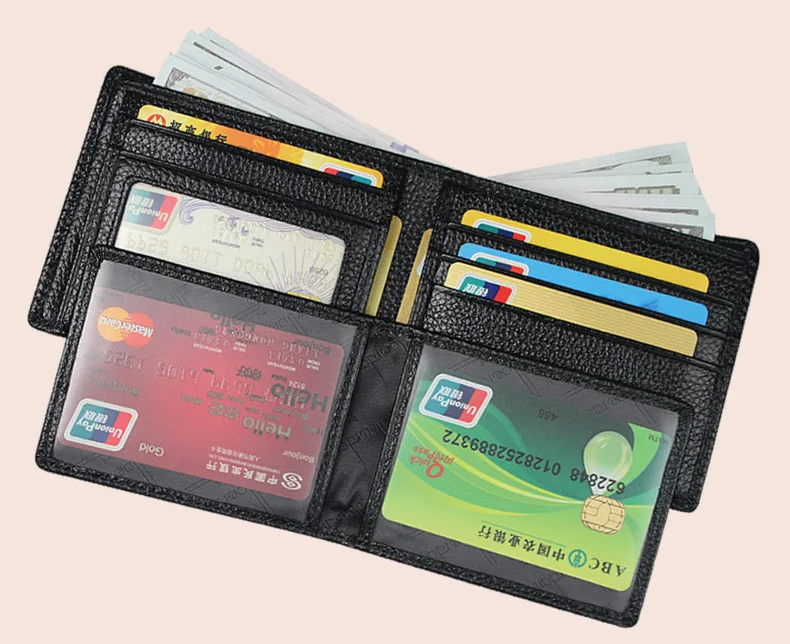 Настоящие бумажники, мужские кожаные двойные бумажники, съемный откидной бумажник с окошком для удостоверения личности, мужские бумажники, несколько цветов на выбор, A220