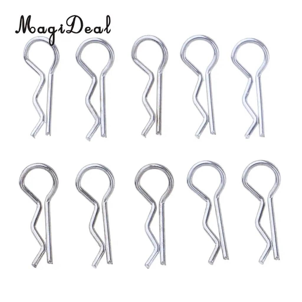 10pcs Body Clips Springy R-Pins for WLtoys K969 K979 K989 K999 P929 P939 1/28 RC Racing Car