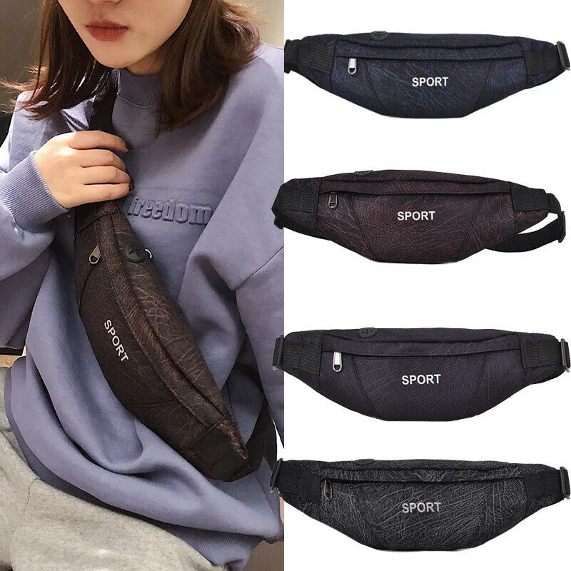 

NoEnName AU Womens Men Travel Sport Waist Fanny Pack Money Belt Wallet Multicolor Bum Bag Pouch New