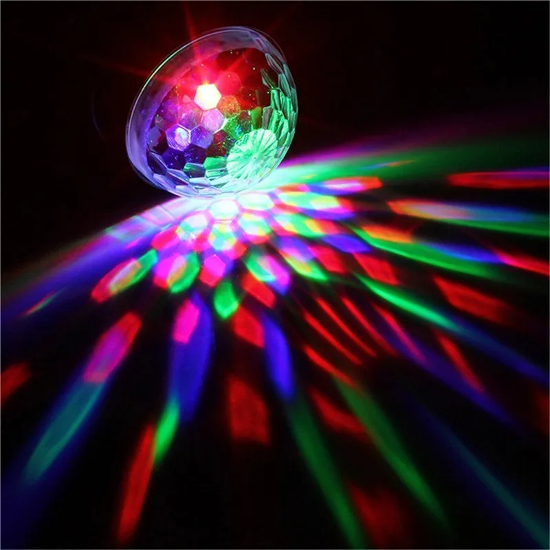 

RGB LED Stage Lamps Crystal Magic Ball DJ Lighting Magic Ball Projector Stage Show Light Club Disco KTV Party Lighting Lamp Bulb