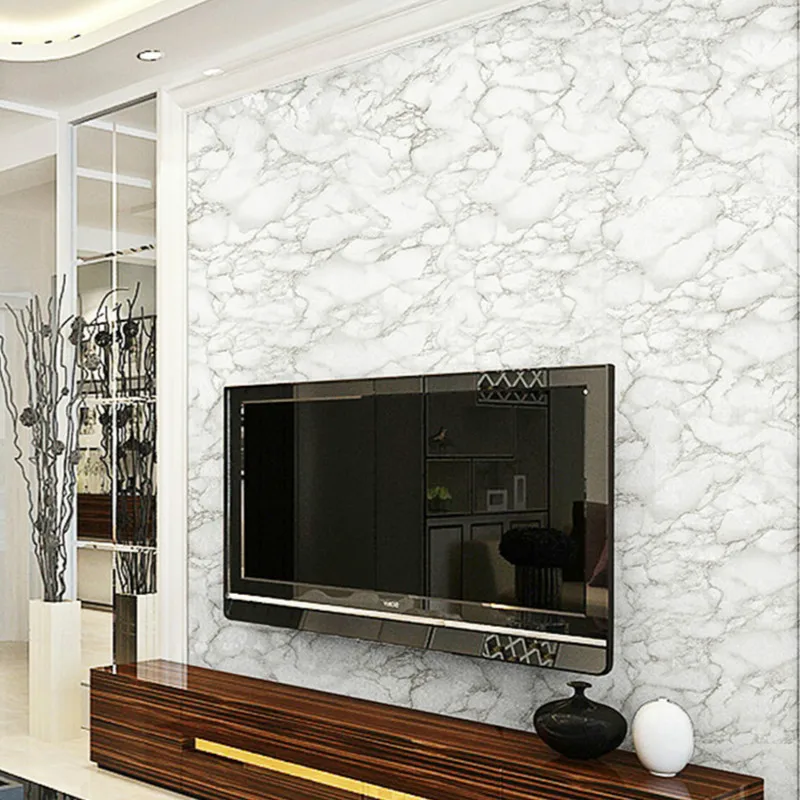 Marble Self-adhesive Paper Waterproof Pvc Kitchen Oil Wall Stickers Countertop 60x100 Cm Refurbished Paper