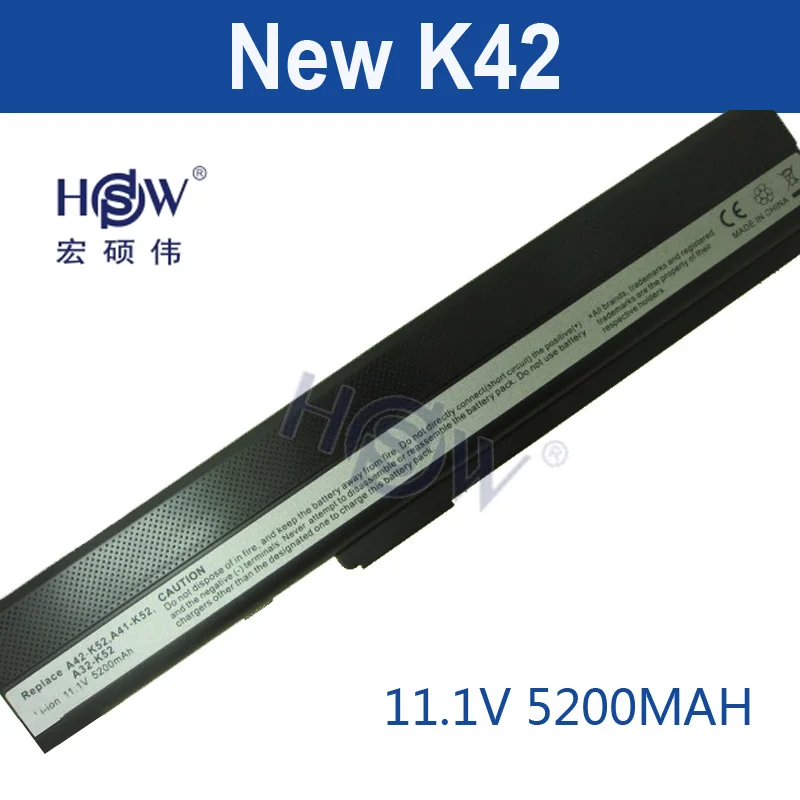 5200MAH 6 cells laptop battery for asus K52J K52F K52 A31-K52 A32-K52 A42-K52 A52F A52J A52JR A52JK K42F K42JB K42JR K42JV X52J