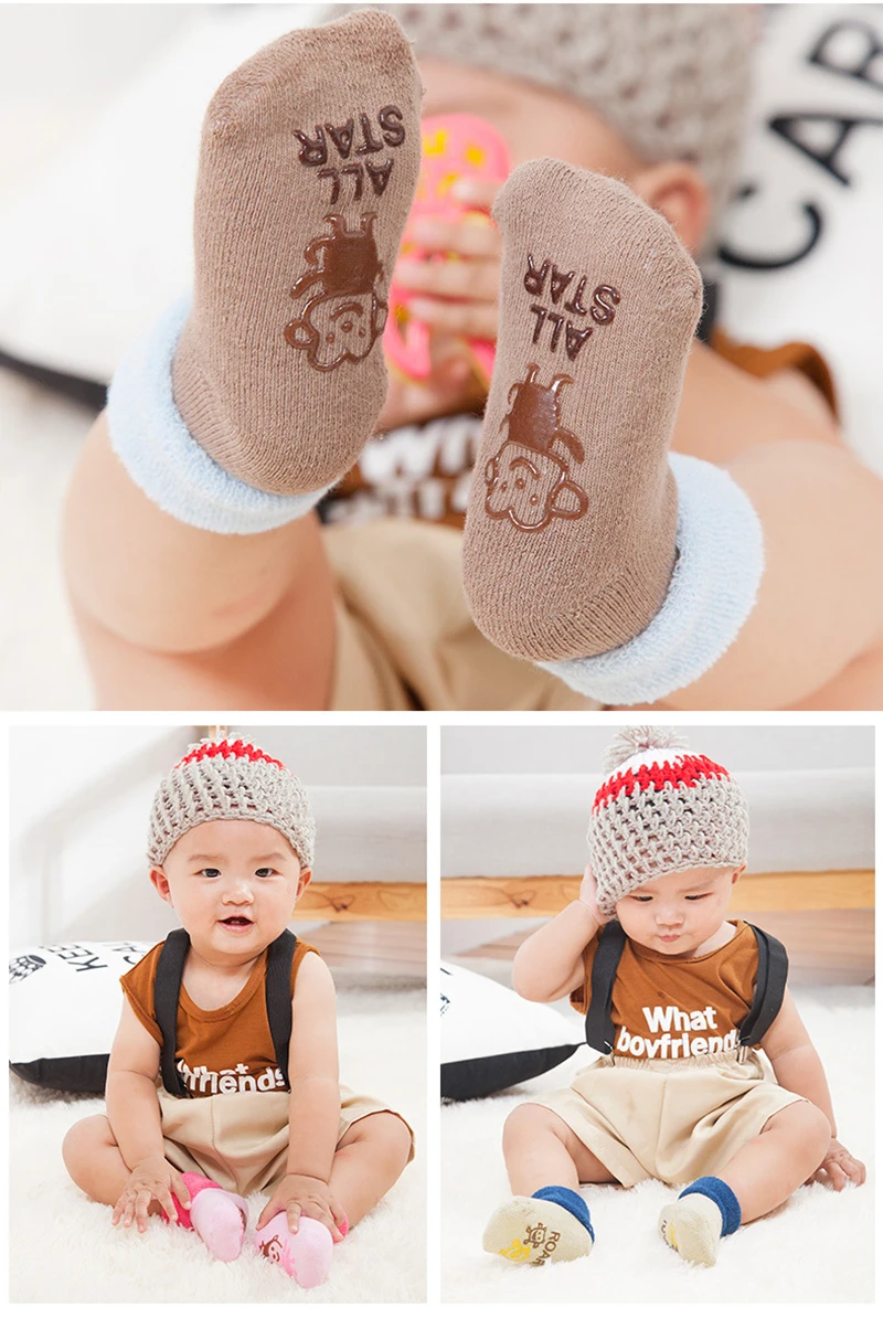 baby socks with grips-811