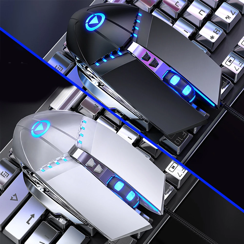 Beste Mechanische Toetsenbord En Muis Headset driedelig Pak Desktop Computer Notebook Gaming Randapparatuur Thuis Internetcafes E sport