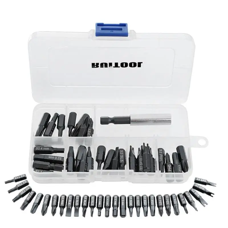 

29pcs 1/4" Multi-function Combination Screwdriver Magnetic S2 Alloy Steel Precision Screwdriver Bit Set Repair Tool