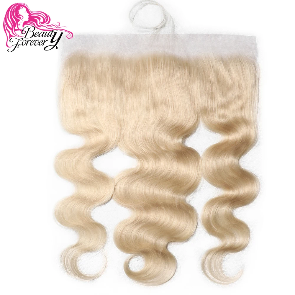 

Beauty Forever Brazilian Body Wave Hair #613 Lace Frontal Closure 13*4 Free Part Ear to Ear Remy Human Hair Free Shipping