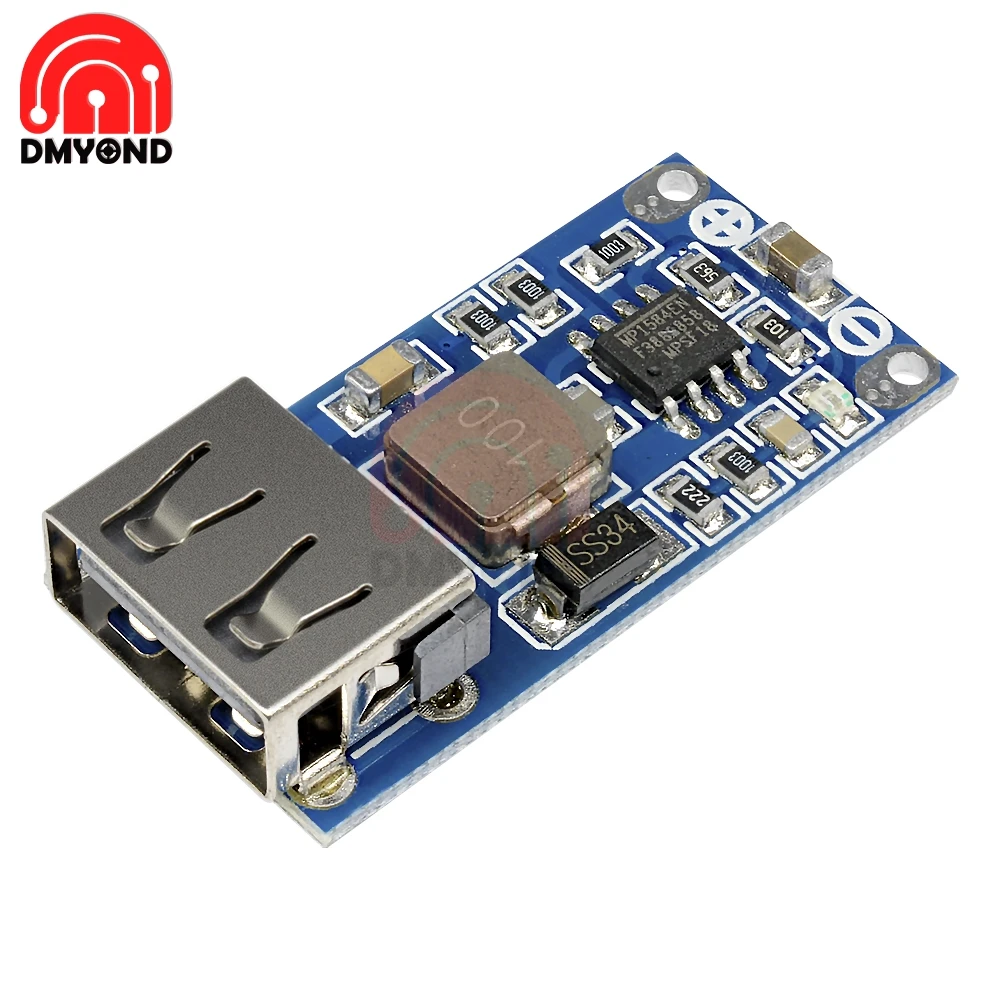 

9V 12V 24V to 5V 3A USB Step Down DC-DC Voltage Regulator Module Converter Phone Charger Board Car Power Supply Diy kit