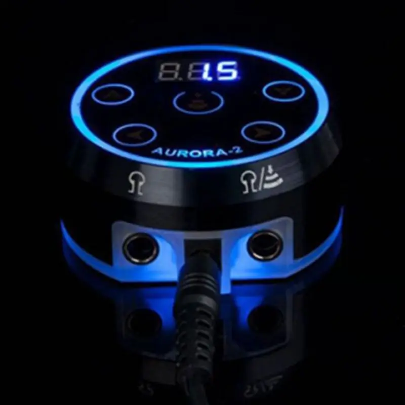 

New Mini Tattoo Power Supply AURORA LED Touch Pad Screen Source Digital LCD Makeup Dual Power Supplies For Tattoo machine gun