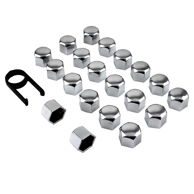 BeiShuo 20Pcs/lot 17mm Hexagon Bolt Wheel lug nut cover Wheel Locking