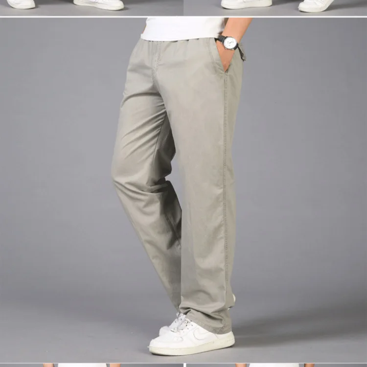 Новые тонкие повседневные брюки мужские XL комбинезоны мужские большие размеры свободные брюки мужские
