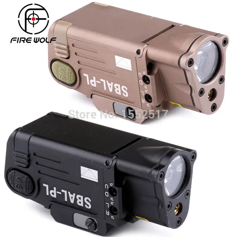 

Tactical CNC Finished SBAL-PL Weapon light Constant & Strobe Light With Red Laser Pistol Rifle Flashlight Free Shipping