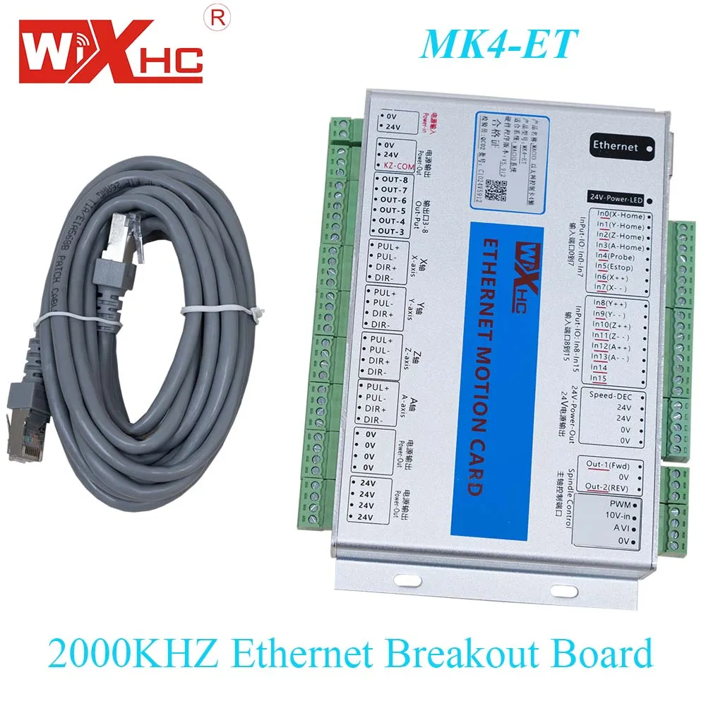 

XHC Brand hot selling 4 Axis Ethernet Mach3 Motion Control card for CNC woodworking Router used