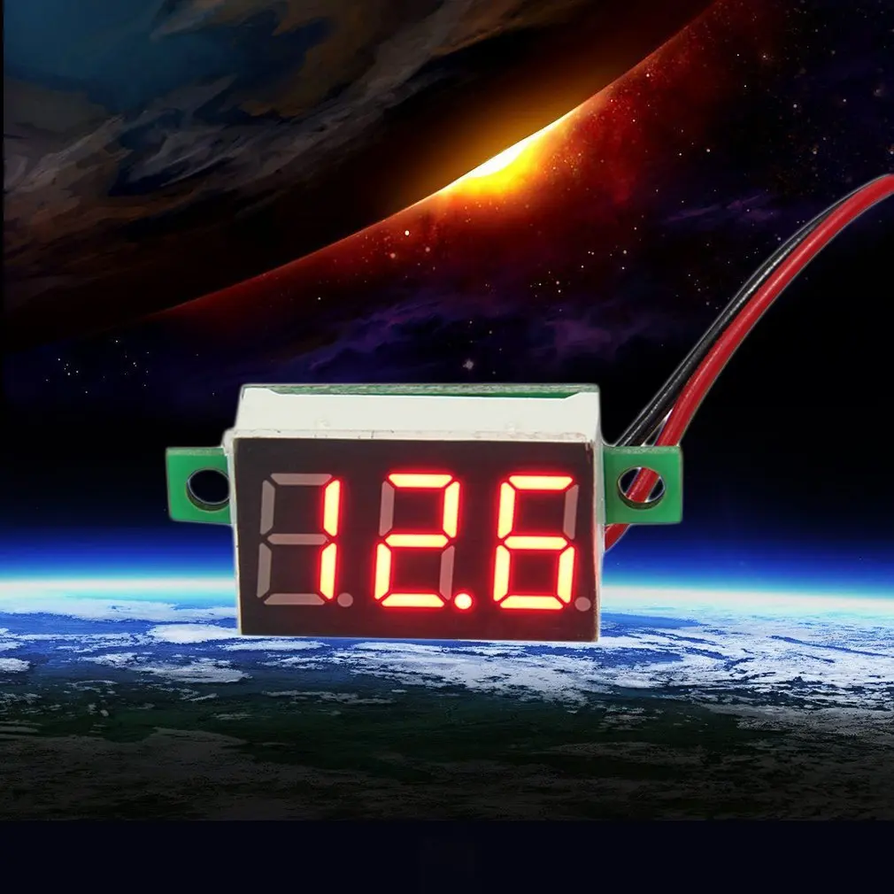 Светодиодный вольтметр newMini 200ms/time 3 цифровой с ЖК дисплеем|Вольтметры| |