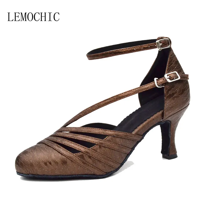 LEMOCHIC new salsa jazz samba tango dancing shoe for women latin pointe