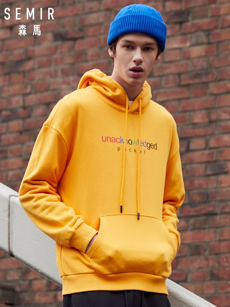 SEMIR Men Colorful Graphic Hooded Sweatshirt Men Pullover Hoodie with Kangaroo Pocket Sweatshirt with Lined Drawstring Hood SEMIR Men Colorful Graphic Hooded Sweatshirt Men Pullover Hoodie with Kangaroo Pocket Sweatshirt with Lined Drawstring Hood