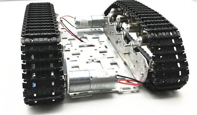 Damping balance Metal Tank Robot Chassis Aluminium alloy Platform high power Spring DIY crawler metal aluminum alloy robot tank chassis 37 motor strong power sk9
