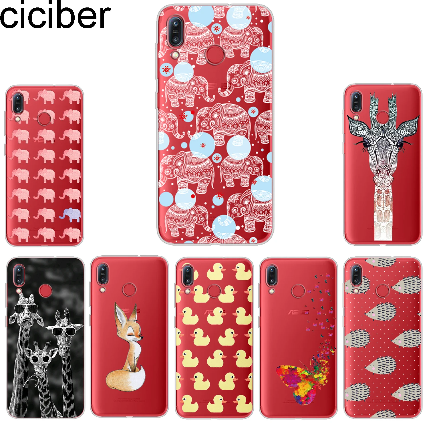 

ciciber Phone Cases For ASUS Zenfone Max Pro (M1) (M2) Case Soft Back Cover ZB601KL ZB602KL ZB631KL ZB633KL ZB555KL Animal