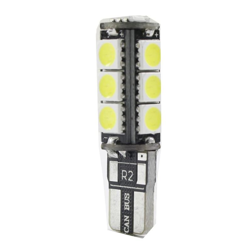 Универсальный светодиодный габаритный фонарь T10 W5W 13 5050 SMD Автомобильный 12 В canbus