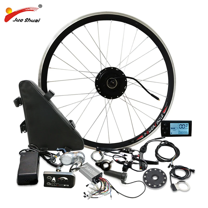 Cheap 36V 250W-500W Electric Bike Conversion kit with Battery Front Gear Hub Motor Wheel ebike Bicycle Electric e Bike Conversion Kit 2
