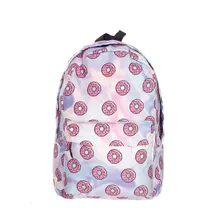Holo Beignets 3D impression mochila sac à dos femmes sac mochilas mujer 2016 Nouvelle école à dos pour ordinateur portable sac à dos sac à dos cartable