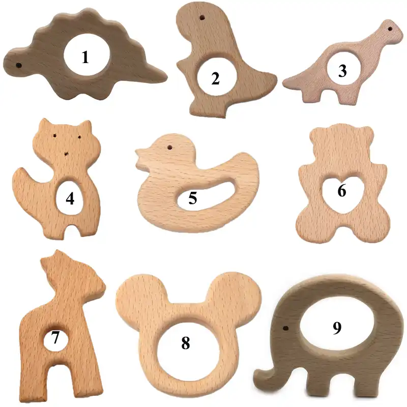 baby wooden teething toys